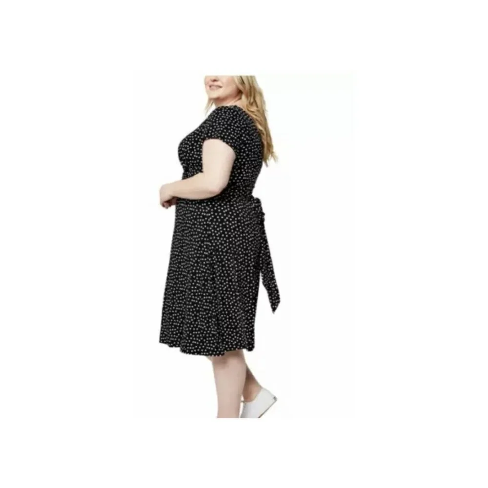 Leota Ladies’ Short Sleeve Confetti Dot‎ Dress SZ 3X